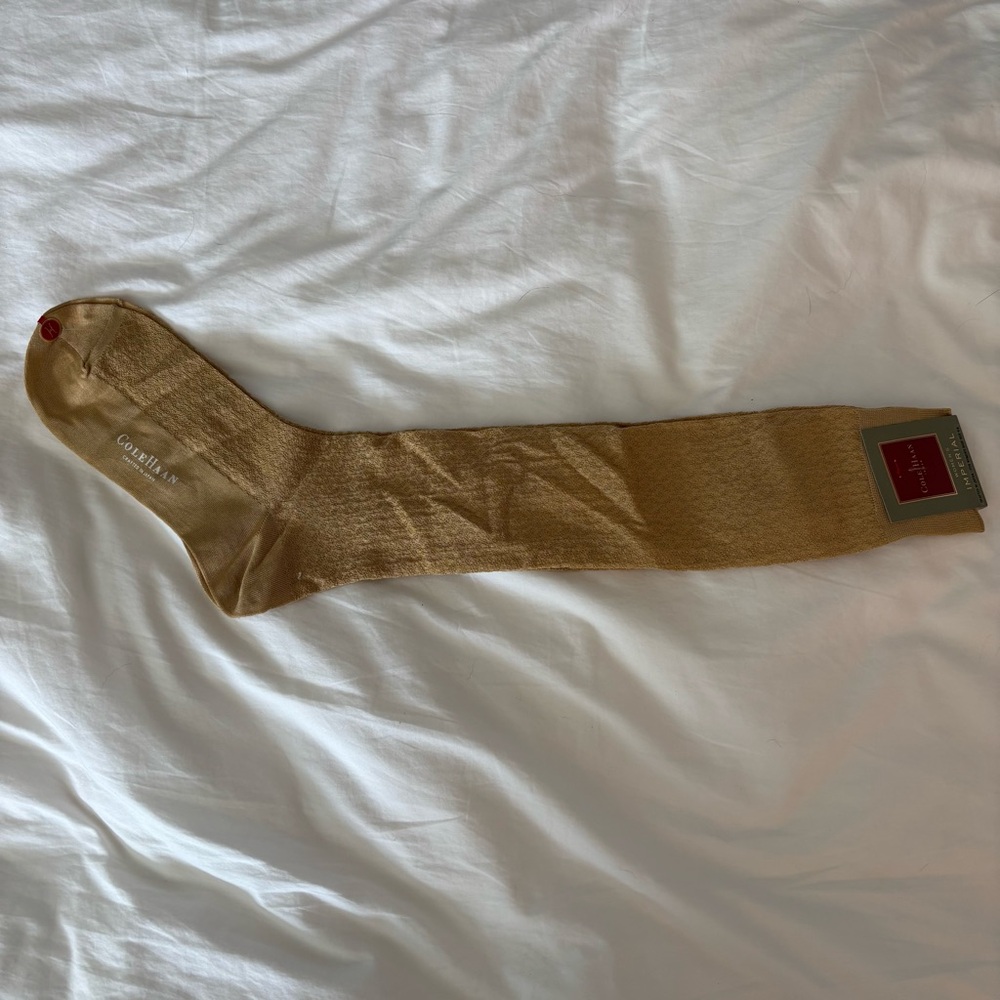 Cole Haan Women’s Gold Socks- NWT size 6-9